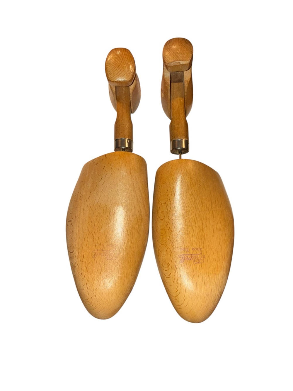 Wooden Shoe Trees - Tan Shoe Stretcher Pair